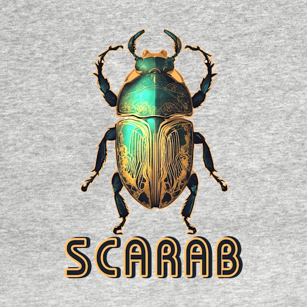 Green Scarab Beetle by Sundog Designs